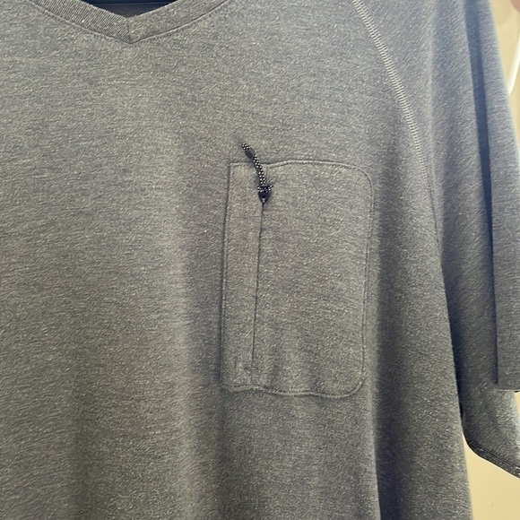 Kit and Ace - Loose Baggy Zip Pocket Oversized Shirt - Grey - Large - Picture 3 of 15